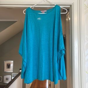 Linen top with exposed/open shoulders
